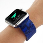 Wholesale Premium Color Stainless Steel Magnetic Milanese Loop Strap Wristband for Apple Watch Series 7/6/SE/5/4/3/2/1 Sport - 40MM / 38MM (Camouflage Blue)